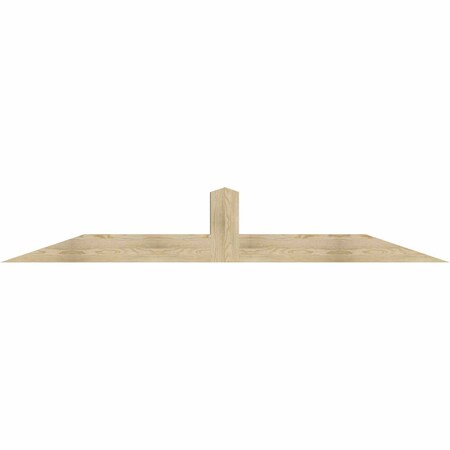 Ekena Millwork Portland Rough Sawn Timber Gable Bracket, Douglas Fir, 96"W x 16"H x 6"D x 6"F, 4/12 Pitch GBW096X16X0606POR00RDF